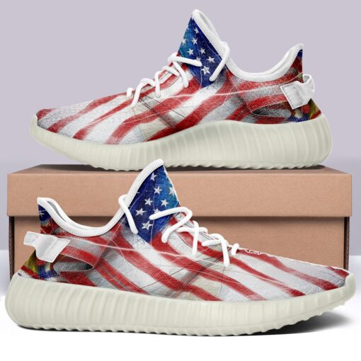 USA Flag V42 350v Yeezy Sneakers For Men Women Fans - Image 6
