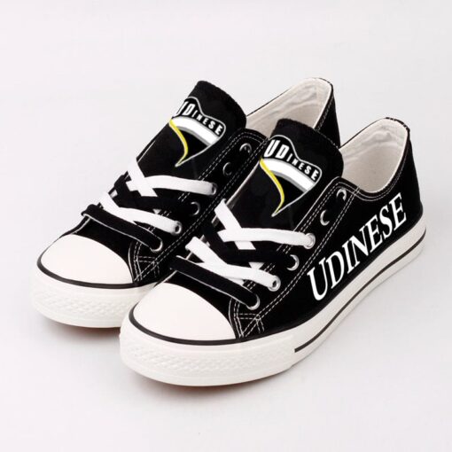 Udinese Low Top Canvas Sport Sneakers Shoes For Men Women Fans - Image 3
