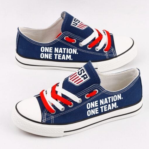 United States Low Top Canvas Sport Sneakers Shoes For Men Women Fans - Image 3