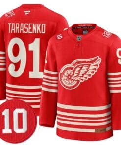 Vladimir Tarasenko Jersey 91 Red Wings 10 Alex Delvecchio Honoring Centennial Season