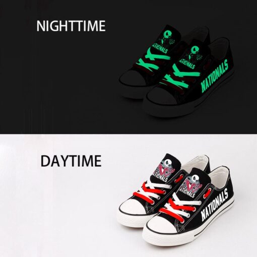 Washington Nationals Limited Print Low Top Canvas Shoes Sport Sneakers For Men Women Fans - Image 4