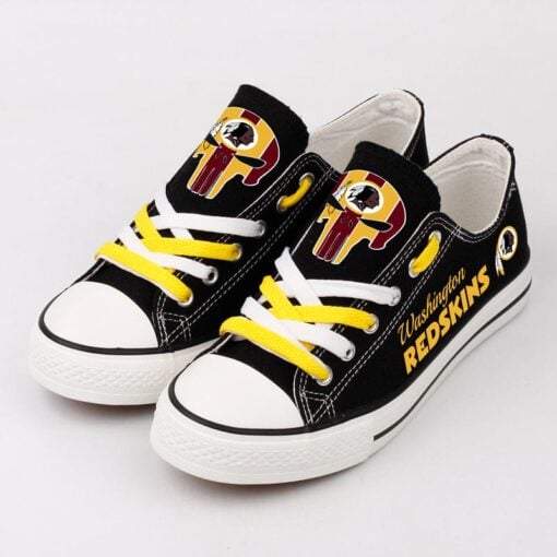 Washington Redskins Low Top Canvas Sport Sneakers Shoes For Men Women Fans