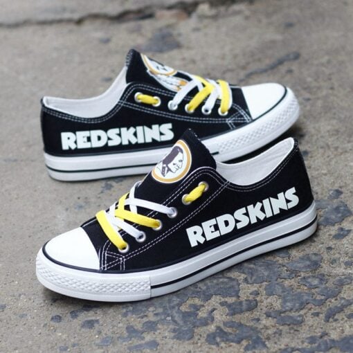 Washington Redskins Low Top Canvas Sport Sneakers Shoes For Men Women Fans - Image 2