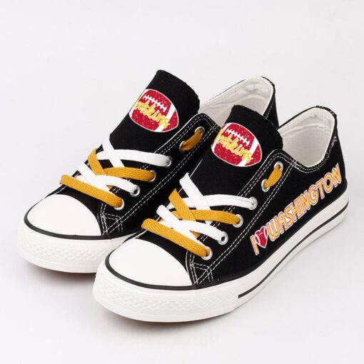 Washington Redskins Low Top Canvas Sport Sneakers Shoes For Men Women Fans - Image 3
