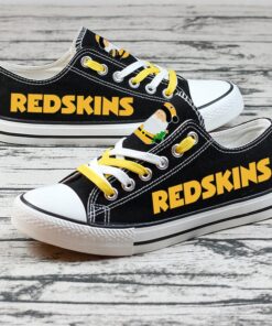 Washington Redskins Limited Print NFL Students Low Top Canvas Shoes Sport Sneakers
