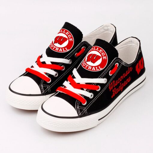 Wisconsin Badgers Sport Sneakers Shoes For Men Women Fans - Image 5