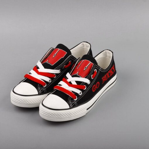 Wisconsin Badgers Sport Sneakers Shoes For Men Women Fans - Image 2