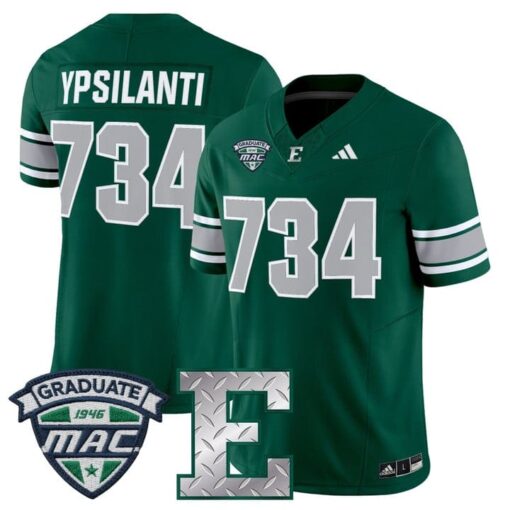 Ypsilanti Jersey #734 Eastern Michigan Eagles 2025 Limited Stitched - Image 4