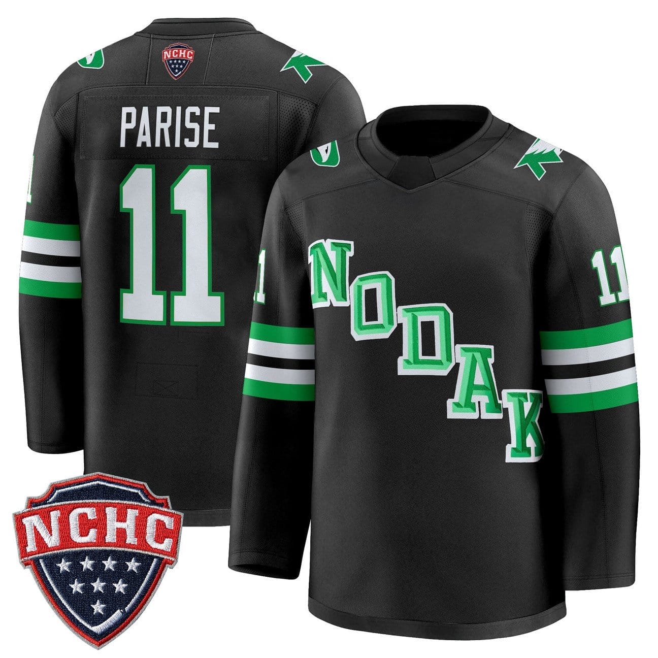 Zach Parise Jersey #11 North Dakota Fighting Hawks 2025-26 Stitched
