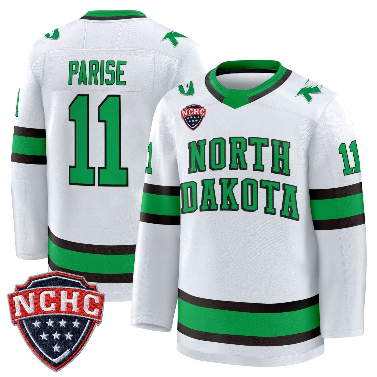 Zach Parise Jersey #11 North Dakota Fighting Hawks 2025-26 Stitched - Image 3