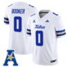 ZionBookerJersey 0TulsaGoldenHurricane2025VaporStitchedWhite