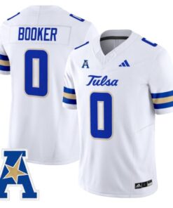 Zion Booker Jersey #0 Tulsa Golden Hurricane 2025 Vapor Stitched White