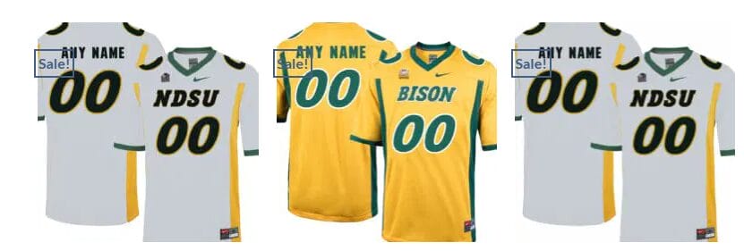 Custom North Dakota State Bison Jersey