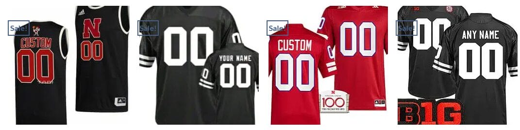 Custom Nebraska Cornhuskers Jersey