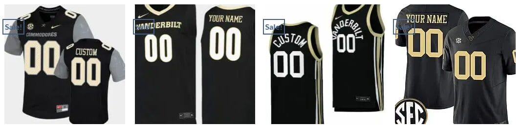 Custom Vanderbilt Commodores Jersey