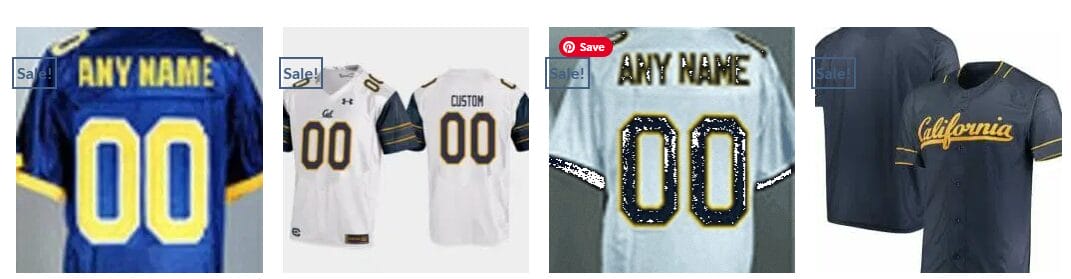 Custom California Golden Bears Jersey