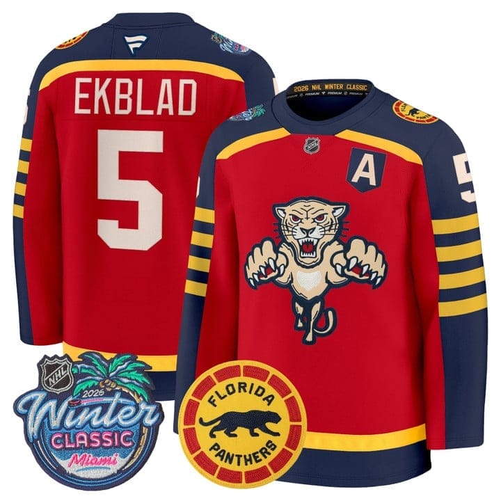 AaronEkbladJersey 5FloridaPanthers2026WinterClassicPremiumStitched