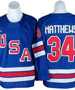 Auston Matthews Jersey #34 Winter Olympics Team USA 2026 Hockey Stitched
