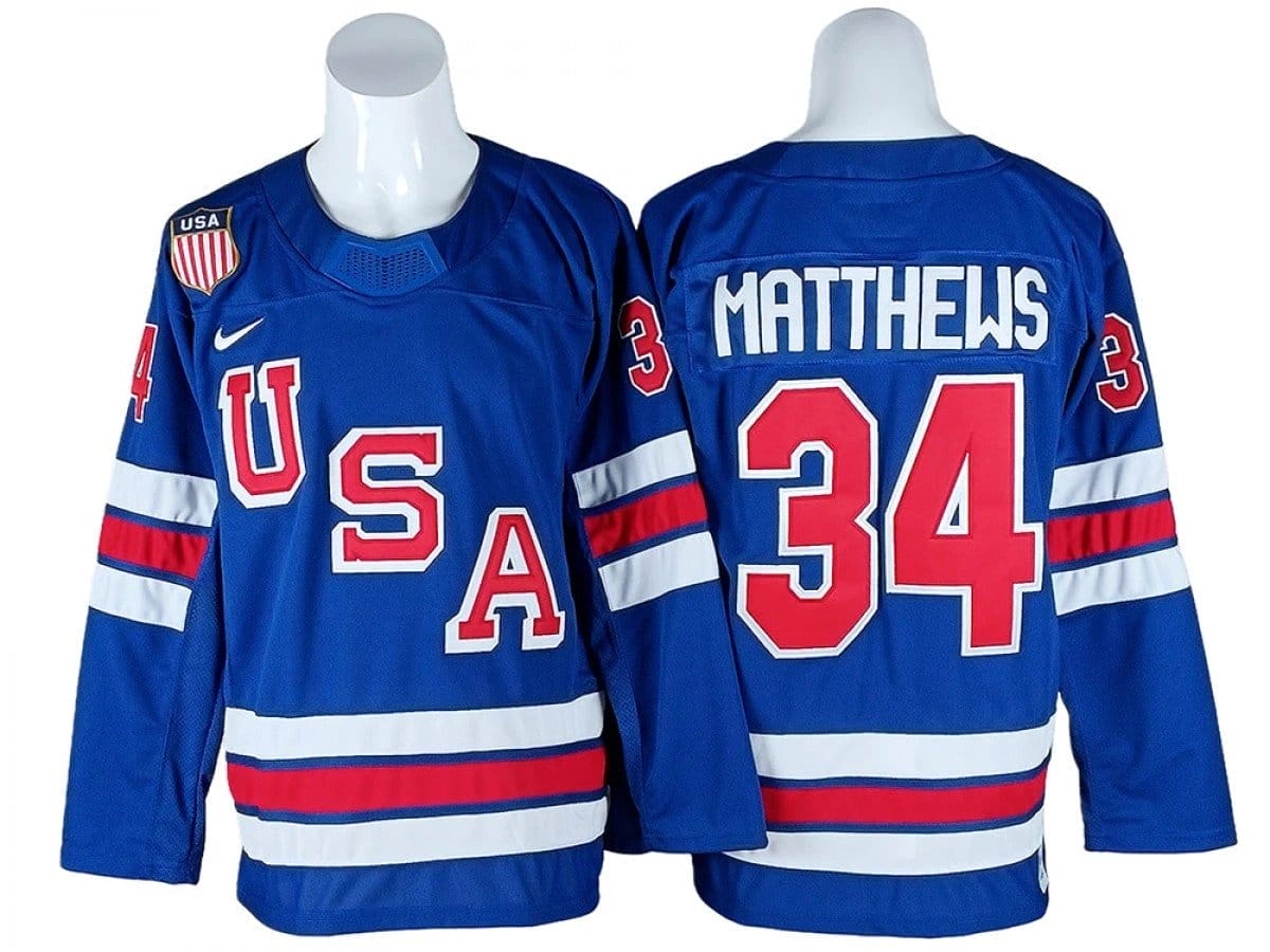 Auston Matthews Jersey #34 Winter Olympics Team USA 2026 Hockey Stitched