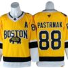 BostonBruins 88DavidPastrnakYellow2026WinterClassicJersey