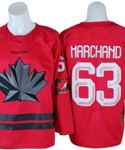 Brad Marchand Jersey 63 Winter Olympics Team Canada 2026 Stitched Red