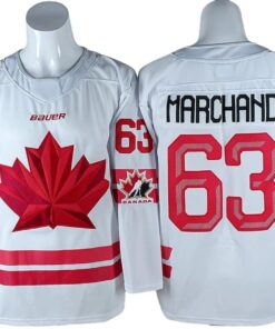 Brad Marchand Jersey 63 Winter Olympics Team Canada 2026 Stitched White