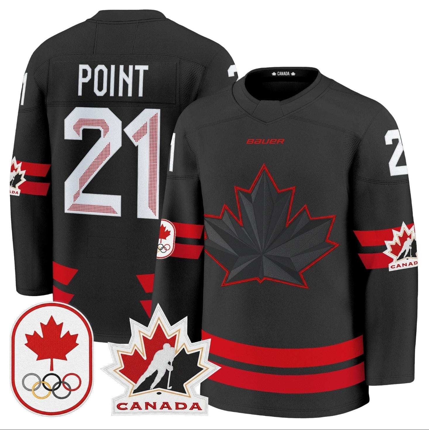 Brayden Point Jersey 21 Canada Olympic Premium Hockey Stitched Black d9523b10 5a12 439a b7a3 056cd5dab567