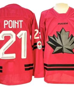 Alternative view of Brayden Point Jersey #21 Winter Olympics Team Canada 2026 Hockey Stitched