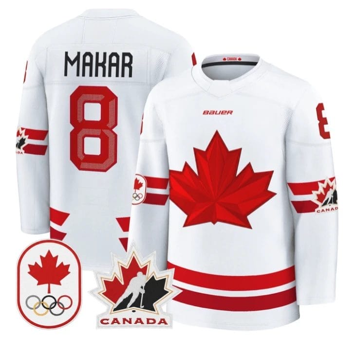 Cale Makar Jersey #8 Canada Olympic 2026 Premium Hockey All Stitched - Image 3