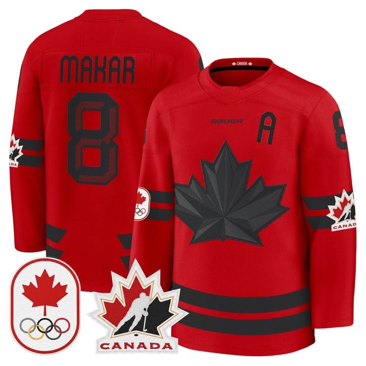 Cale Makar Jersey #8 Canada Olympic Premium Hockey 2026 Stitched - Image 2