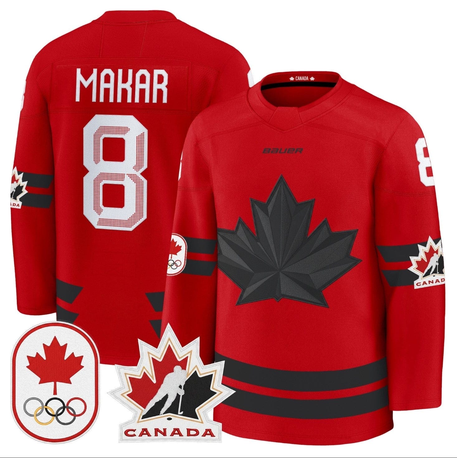 Cale Makar Jersey #8 Canada Olympic Premium Hockey Stitched - Image 2