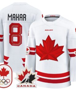 Cale Makar Jersey 8 Canada Olympic Premium Hockey Stitched White