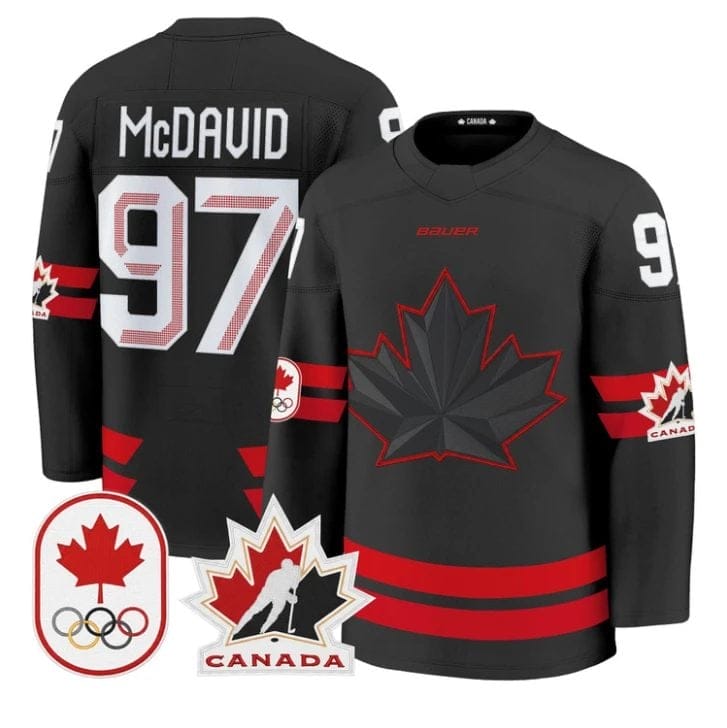 Connor McDavid Jersey #97 Canada Olympic 2026 Premium Hockey All Stitched
