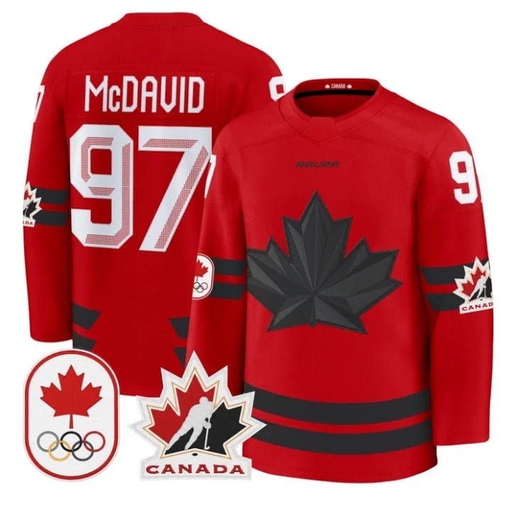 Connor McDavid Jersey #97 Canada Olympic 2026 Premium Hockey All Stitched - Image 2