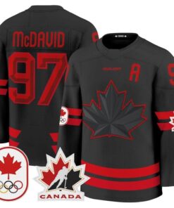 Connor McDavid Jersey #97 Canada Olympic Premium Hockey 2026 Stitched