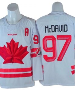 Connor McDavid Jersey 97 Winter Olympics Team Canada 2026 Hockey Stitched White