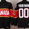Custom Olympics Canada Jersey Name And Number 2014 Black