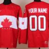 Custom Olympics Canada Jersey Name And Number 2014 Red