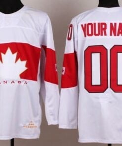 Custom Olympics Canada Jersey Name And Number 2014 White