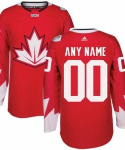 Custom Olympics Canada Jersey Name And Number 2016 Red Hockey World Cup of Hockey Premier