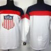 Custom Olympics USA Jersey Name And Number 2014 White