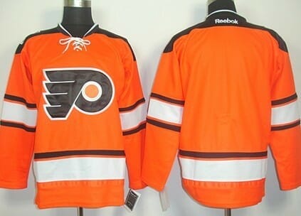 Custom Philadelphia Flyers Jersey Name And Number 2012 Orange Winter Classic