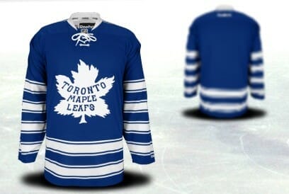Custom Toronto Maple Leafs Jersey Name And Number 2014 Winter Classic Blue