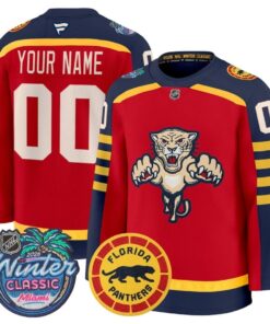 Custom Florida Panthers Jersey Name, Number 2026 Winter Classic Premium Stitched