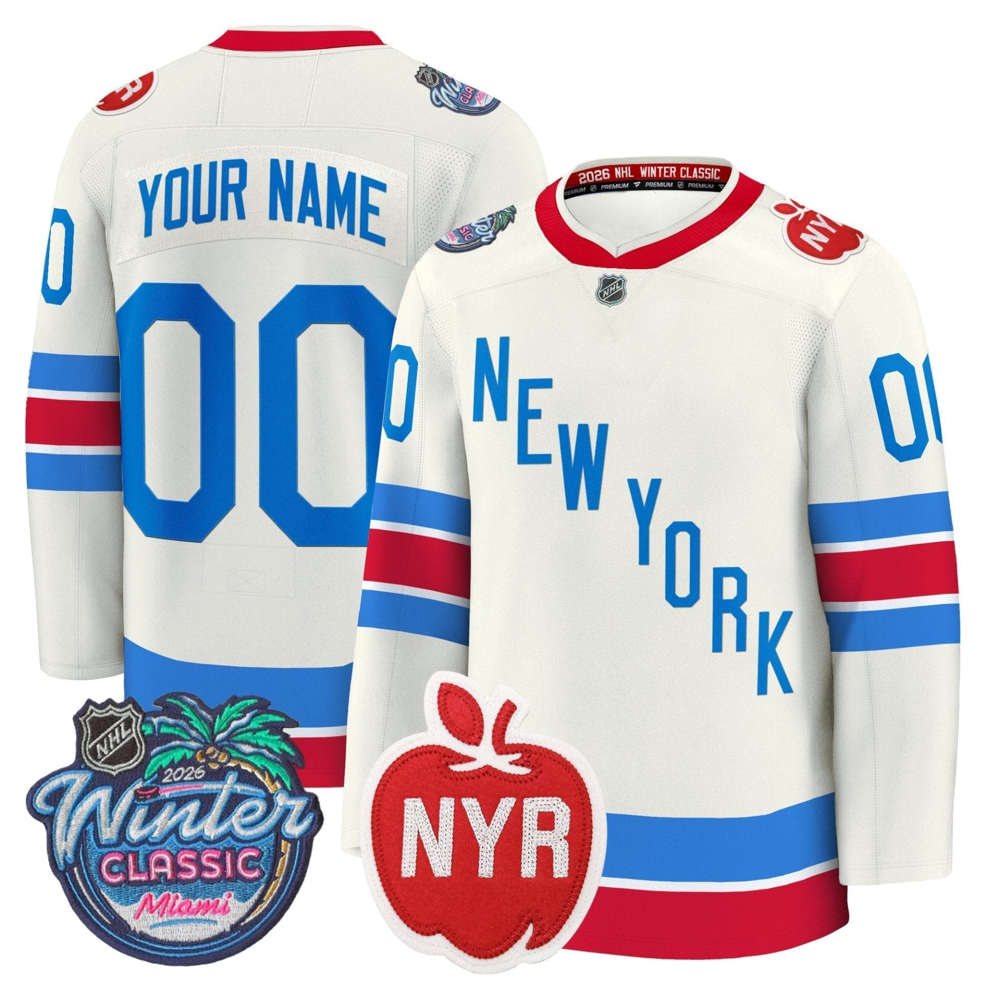 CustomNewYorkRangersJerseyName Number2026WinterClassicPremiumStitched