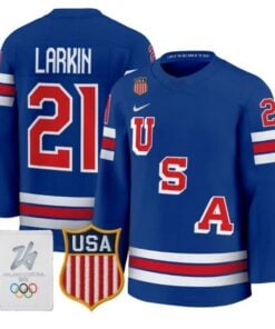 Dylan Larkin Jersey #21 USA Olympic 2026 Premium Hockey All Stitched
