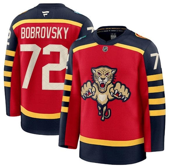 FloridaPanthers 72SergeiBobrovskyJerseyRed2026WinterClassicStitched