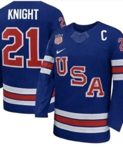 Hilary Knight Jersey #21 Team USA Winter Olympics 2026 Premium Hockey Blue All STITCHED