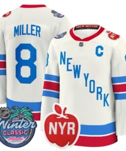 J.T. Miller Jersey #8 New York Rangers 2026 Winter Classic Premium Stitched