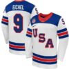 JackEichelJerseyTeamUSAWinterOlympics2026HockeyPremiumSTITCHEDWhite